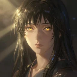 a portrait of woman - kun, shiny, intricate, tone mapped, ambient lighting, highly detailed, digital painting, artstation, concept art, 4 k, god rays, stunning beautiful, glowing eyes, sharp focus, by makoto shinkai and akihiko yoshida and hidari and wlop