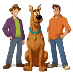 scooby doo in the style of alex grey, chris dyer, andaaron brooks and android jones