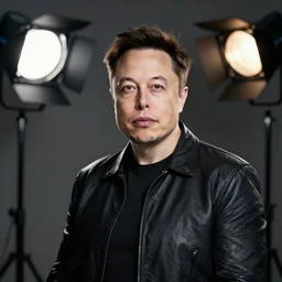 a studio photoshoot of a chinese elon musk, studio lighting, bokeh