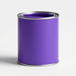 can of paint, minimal, modern, solid colors, purple