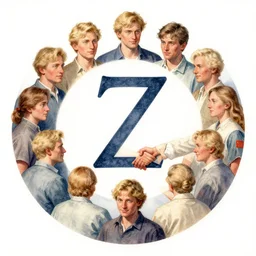 the circle complete, greek symbol zeta, diversity team, hairs blond, european, handshake, highly detailed, digital painting, watercolor, soviet realism, engraving, artstation, concept art, smooth, sharp focus, vivid grunge, manga, illustration, unreal engine 5, 8 k, art by bilibin and kuvshinov and malevich and mucha