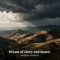 album cover art for dream of glory and honor by akihiko yoshida