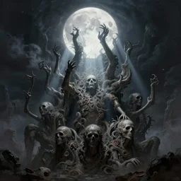 releasing past, masterpiece ,  cinematic, powerful, moon beams dramatic light, highly, intricate elements, hollow souls, detailed, digital painting, artstation, concept art, sharp focus, illustration, art by Erak note and Bayard Wu and TEAM COUSCOUS