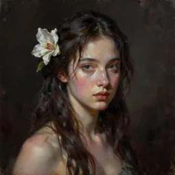 jasmine, silkpunk, oil painting, darkness, paint texture, digital painting, highly detailed, artstation, sharp focus, illustration, concept art, ruan jia, charlie bowater, tom bagshaw, norman rockwell