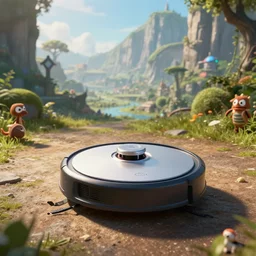 A roomba sets off on an epic fantasy quest