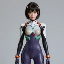Ultra realistic portrait Anime of cute-fine-face girl in an EVA plugsuit, hyper detailed, full body, sci-fi, fantasy, intricate, elegant, highly detailed, digital painting, artstation, concept art, smooth, sharp focus, illustration, pretty face, realistic shaded Perfect face, fine details. Anime. realistic shaded lighting by Ilya Kuvshinov Giuseppe Dangelico Pino and Michael Garmash and Rob Rey