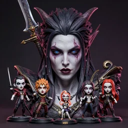 a hyper detailed full face portrait of human transforming into the queen of blades, diablo 4 lilith, sideshow figurines, by dorian cleavenger, greg rutkowski, wlop, astri lohne, zdzisław beksinski trending on artstatio