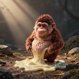 an oompa loompa as he is melting