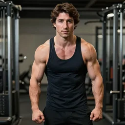 justin trudeau as a bodybuilder, 4 k hd