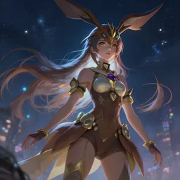 a girl from final fantasy live action, cosplaying as emolga, evocative, mystical night, very very very very detailed, award winning, masterpiece digital painting by greg rutkowski, alex grey, artstation, 4 k wallpaper