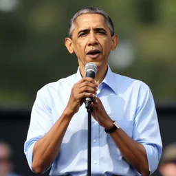 Barack Obama performing at Woodstock