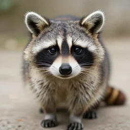 a cat that looks like a racoon