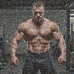 Dark knight returns In the style of Phil Hale, Bodybuilder
