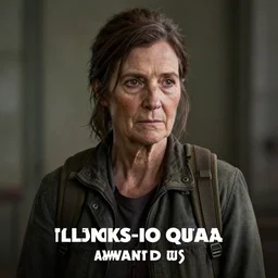 an amazing portrait photo of a very old Ellie from The last Of Us, award winning photo, very detailed, cinematic, beautiful lighting effects