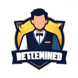 determined janitor vector logo, professional E-sports style, flat colours, bright colours, SVG, professional, sharp edges