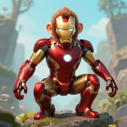 ( ( ( iron man ) ) ) as a monkey!!