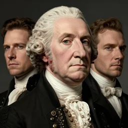 potrait of george washingon, close up, quint buchholz, wlop, dan mumford, artgerm, liam brazier, peter mohrbacher, raw, featured on artstation, octane render, cinematic, elegant, intricate, 8 k