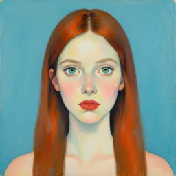 the girl with kaleidoscope eyes in the style of Pauline Boty