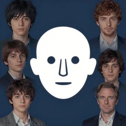 face icon stylized minimalist larry david, loftis, cory behance hd by jesper ejsing, by rhads, makoto shinkai and lois van baarle, ilya kuvshinov, rossdraws global illumination