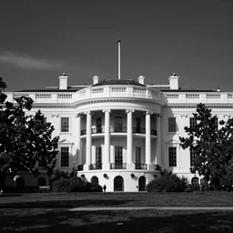 The white house but it's black,