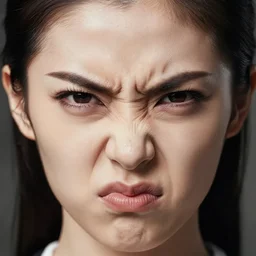 beautiful angry face, detailed, 4 k