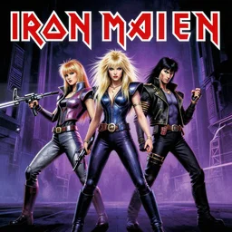 iron maiden album cover cyberpunk