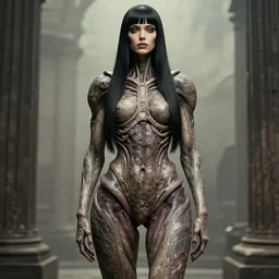 monlisa in the style of h. r. giger!!!!!
