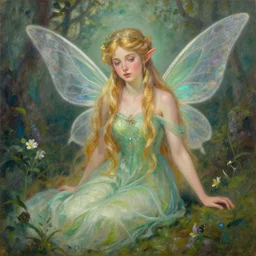 a beautiful painting of an elven fairy princess by rebecca guay