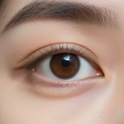 close-up photo of a person's eye, 4k, macro lens, soft lighting