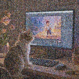 a wholesome cottagecore illustration of a cat in a trance looking at the computer monitor create Stable Diffusion AI Art, Discord on monitor, Pixar and Disney animation, sharp, Rendered in Redshift and Unreal Engine 5 by Greg Rutkowski, Bloom, dramatic lighting