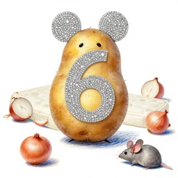 pooty mackgy bling bling kiff man test pattern number 6 photo drawing crayon potato look around you mouse drawing old new 1 9 6 0 s pop surreal mattress onion