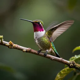 hummingbird on a jungle branch, beautiful dynamic lighting, cinematic, establishing shot, extremly high detail, photo realistic, cinematic lighting, post processed, concept art, artstation, matte painting, style by eddie mendoza, raphael lacoste, alex ross
