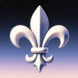 fleur - de - lis, retrowave epic art, trending on art station