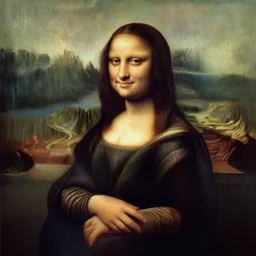 “mona lisa as face of sam lam, high resolution”