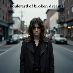boulevard of broken dreams depressive rock album cover,