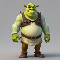 A league of legends champion render of Shrek