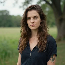 a portrait of a character in a scenic environment by alexis franklin