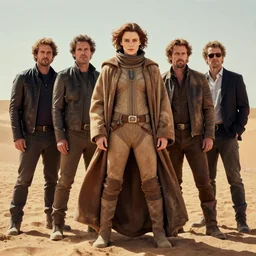 masterpiece full body portrait Ripley on Dune, by Edgar Maxence and Ross Tran and Michael Whelan and Gustav Klimpt