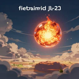 fireball mid flight jrpg game asset file