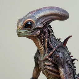 portrait of a reptillian alien creature by Consuelo Hernández