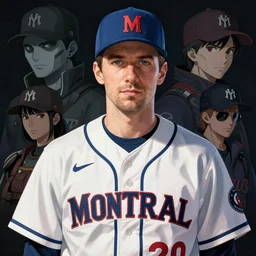 atompunk denis coderre | | fine detail!! anime!! realistic shaded lighting!! dark scifi award winning illustration portrait of denis coderre in a baseball montreal expos jersey by ilya kuvshinov katsuhiro otomo ghost - in - the - shell, magali villeneuve, artgerm, jeremy lipkin and michael garmash and rob rey