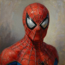 portrait of spiderman, oil painting by ivan aivazovsky, 1 9 th century, art, oil on canvas, wet - on - wet technique, highly realistic, expressive emotions, intricate textures, illusionistic detail, 4 k