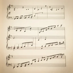 a piece of sheet music.