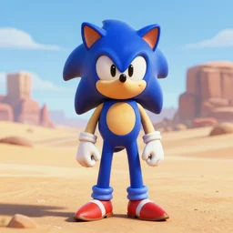 creepy uncanny valley full length portrait of a badly 3 d modeled humanoid sonichu posing in a desert, rendered in bryce 3 d and daz, fanart by chris - chan, xavier renegade angel, asymmetrical face, very ugly, ray - tracing, vibrant color, depth of field, cinematic lighting, sharp focus, rule of thirds, extremely hated on artstation