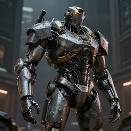 mech in the city, photorealistic, highly detailed, gritty, dark, realistic, 4k, cinematic lighting, rendered in Octane, rendered in Unreal engine