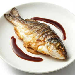 peanut butter and balsamic vinegar fish