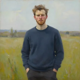 sam rockwell, oil painting