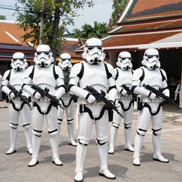 storm troopers on holiday in thailand