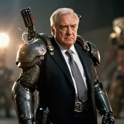 george soros in gears of war, splash art, movie still, cinematic lighting, dramatic, octane render, long lens, shallow depth of field, bokeh, anamorphic lens flare, 8 k, hyper detailed, 3 5 mm film grain