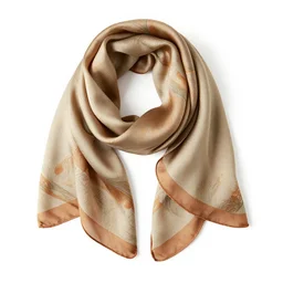 vintage silk scarf, 8k product photo, isolated on a pure white background, centered, entire object in frame, sharp focus, soft studio lighting